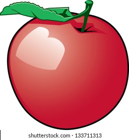 Shiny Red Apple