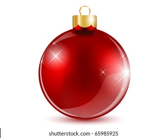 Shiny red ball