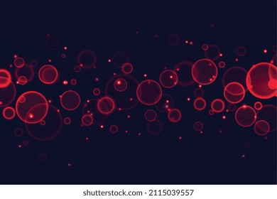 shiny red bokeh lights background