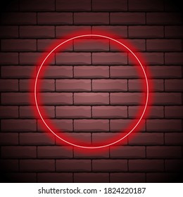 Shiny red circles background. Vector illustration with space for your text