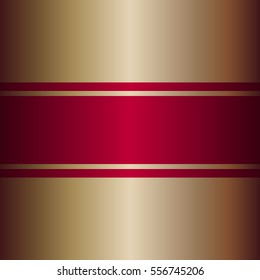 Shiny Red Metal Gold Background Stock Vector (Royalty Free) 556745206