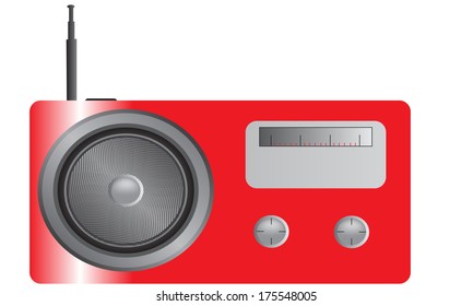 Shiny Red Radio