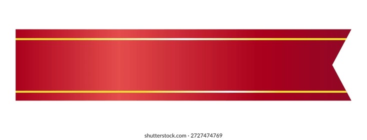 Es material de cinta roja brillante.