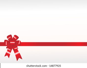 glänzend rotes Band auf weißem Hintergrund, Tapete