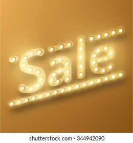 Shiny sale background. Vector eps10.