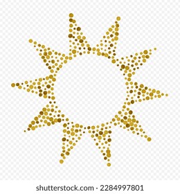 Luminoso Vector De Lujo Secuencial De Fondo Transparente. Brillante Invitación. Postal festiva de resplandor dorado. Pancarta de luz de confetti.