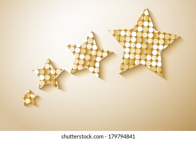 Shiny sequins stars. Eps 10 vector illustration