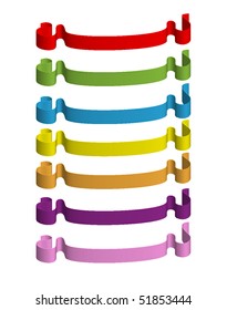 Shiny set of colored vector banners for web-design. Vector. Illustration