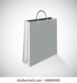 Shiny Shopping Bag reflection vector design