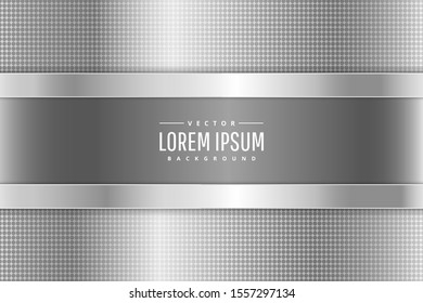 Shiny silver background.paper cut style.Art design layout for business presentations, flyers, posters.Vector illustration.Eps10 
 