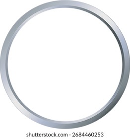 Ilustração de quadro circular prateado brilhante