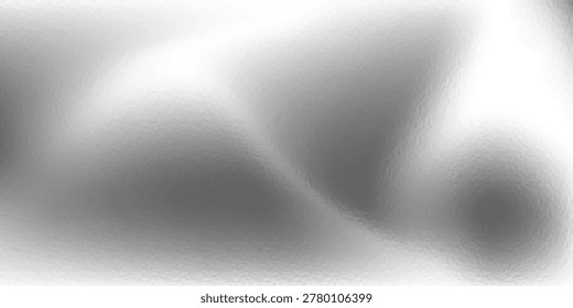 Shiny silver foil metallic texture - glossy gray steel gleaming surface, frosted glass effect with blur glare reflection, bright polished metal material. Brushed aluminum or chrome glistening bg.