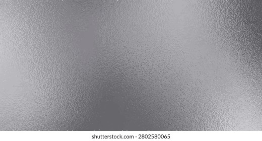 Shiny silver foil metallic texture - glossy gray steel gleaming surface, frosted glass effect with blur glare reflection, bright polished metal material.