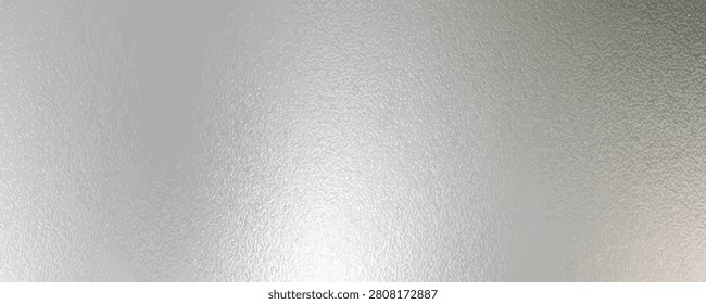 Shiny silver foil metallic texture - glossy gray steel gleaming surface, frosted glass effect with blur glare reflection, bright polished metal material.