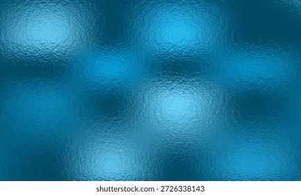 Textura brillante del papel de plata. Fondo de textura de vidrio de lámina azul suave. Abstractas gradiente de reflejo de luz brillante y superficie de textura áspera brillante. Fondo de efecto de vidrio
