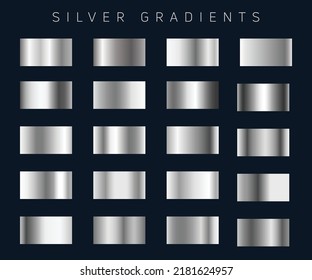 Shiny Silver Gradients vector illustration