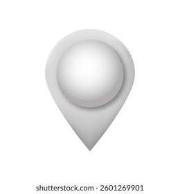 A shiny silver map pin with a smooth, round bottom, perfect for marking locations or navigation.