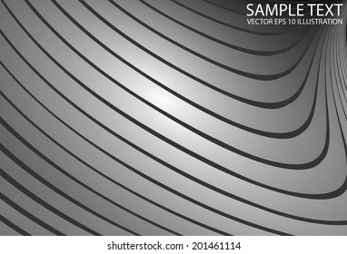 Shiny silver vector background template - Silver metal abstract vector background illustration