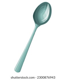Shiny silverware on clean white over white
