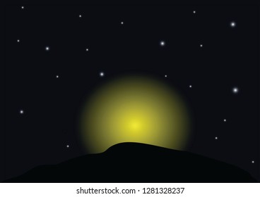 shiny sky moonlight