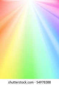 Shiny sky - rainbow light