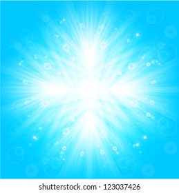 shiny snowflake crystal background