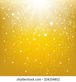 Shiny snowflakes on blue background