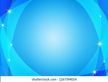 Shiny sparkle blue background vector illustration.Bright star elements template concept style.Modern simple line design for web,landing page,cover,wallpaper,business card.