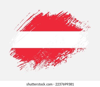 Shiny sparkle brush flag of Austria country with stroke glitter effect