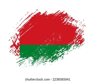Shiny sparkle brush flag of Belarus country with stroke glitter effect