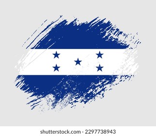 Shiny sparkle brush flag of Honduras country with stroke glitter effect