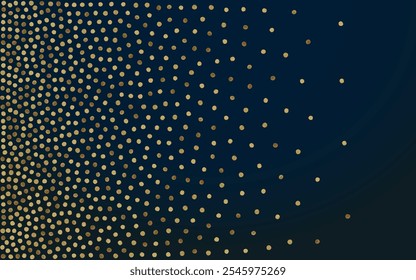 Shiny Sparkle Light Vector Black Background. Holiday Round Invitation. Yellow Dust Isolated Design. Glow Falling Pattern.