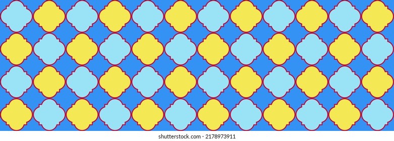 Shiny Sparkle Pattern. Royal Arabesque Pattern. Modern Geo Hijri. Quatrefoil Oriental Ethnic Tesselation. Traditional Seamless Arabian Cover. Cool Moroccan Texture. Geometric Trellis Tile.