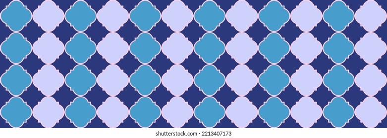 Patrón de chispa brillante. Patrón árabe plateado. Banner Persa Tradicional Sin Maravilla. Teselaje étnico árabe quatrefoil. Tile Geométrico Trellis. Geo Hijri de moda. Genial Mosaico Oriental.