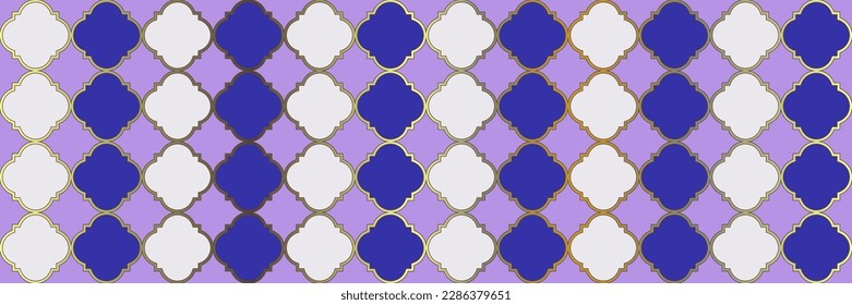 Patrón de chispa brillante. Vintage Geo Hijri. Textura árabe VIP. Quatrefoil Teselación étnica marroquí. Cool Patrón Árabe. Tile Geométrico Trellis. Papel Persa Tradicional.