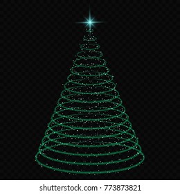 shiny sparkles creative christmas tree