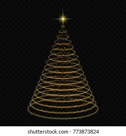 shiny sparkles creative christmas tree