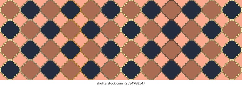 Shiny Sparkling Pattern. Cool Moroccan Mosaic. VIP Arabesque Texture. Quatrefoil Persian Ethnic Tesselation. Modern Geo Trellis. Elegant Seamless Eastern Paper. Geometric Trellis Tile.