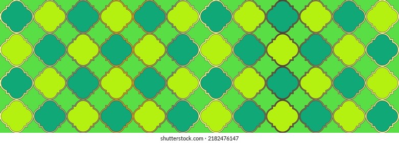 Shiny Sparkling Pattern. Simple Geo Clover. Elegant Seamless Eastern Paper. Quatrefoil Oriental Ethnic Tesselation. Cool Moroccan Pattern. Geometric Trellis Tile. Noble Arabesque Mosaic.