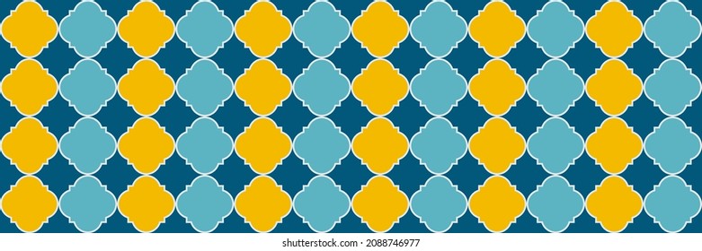 Shiny Sparkling Pattern. Trendy Geo Curved. Cool Moroccan Pattern. Quatrefoil Arabian Ethnic Tesselation. VIP Arabesque Mosaic. Traditional Seamless Persian Design. Geometric Trellis Tile.