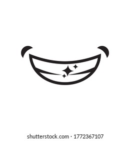 brillante sonrisa brillante diseño gráfico vectorial