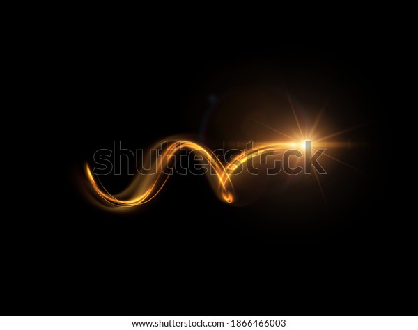 Shiny\
sparkling spiral with magic glittering dust particles vector\
effect. Energy motion light painting\
illustration.