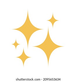 A shiny, sparkly icon. A simple vector that can be used for decoration.