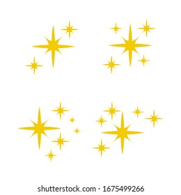 Shiny sparks, twinkle star particles, glitter sparkles and magic sparkle for design element