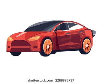 Shiny sports car symbolizes modern luxury transportation