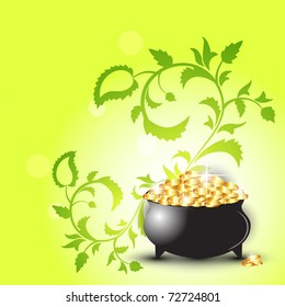 shiny st. patricks day design background