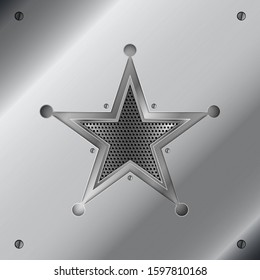 Shiny star. Elegant metallic background.paper cut style.Art design layout for banner, business, presentations, flyers, posters.Vector illustration.Eps10 