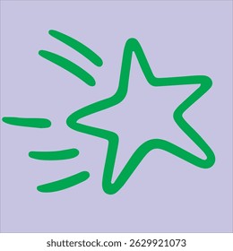 shiny star flat design for covers and digital projects