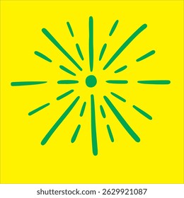 Diseño plano de estrella brillante para cubiertas y proyectos digitales