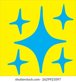 shiny star flat design for covers and digital projects